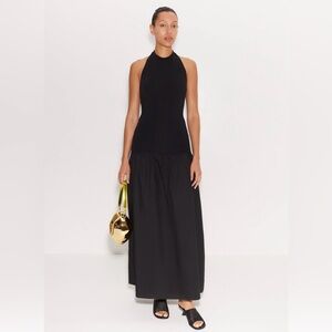 Simon Miller Junjo Poplin Dress in Black - Size Small - NWT